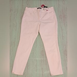 Express Perfect Curves Leggings High Rise White Denim Jeans 18R NWT